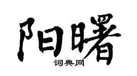 翁闿运阳曙楷书个性签名怎么写
