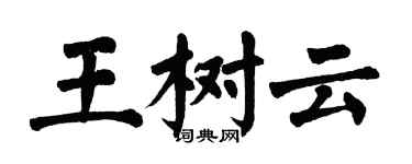 翁闿运王树云楷书个性签名怎么写