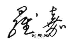 骆恒光罗嘉草书个性签名怎么写