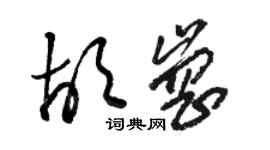 骆恒光胡岗草书个性签名怎么写