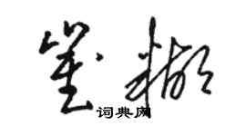 骆恒光崔糊草书个性签名怎么写