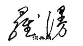 骆恒光罗漫草书个性签名怎么写