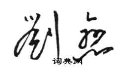 骆恒光刘恋草书个性签名怎么写