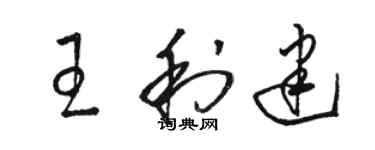 骆恒光王利建草书个性签名怎么写