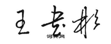 骆恒光王书彬草书个性签名怎么写