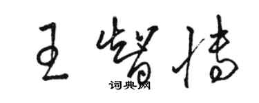 骆恒光王智博草书个性签名怎么写