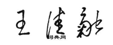 骆恒光王佳融草书个性签名怎么写