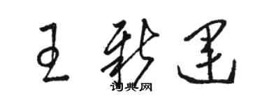骆恒光王新运草书个性签名怎么写