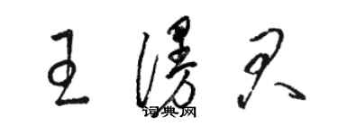 骆恒光王漫君草书个性签名怎么写