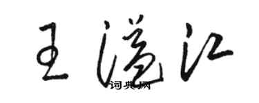 骆恒光王溢江草书个性签名怎么写