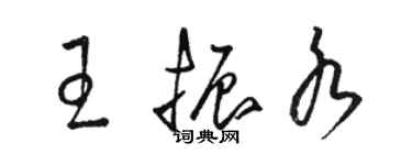 骆恒光王振水草书个性签名怎么写