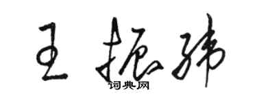 骆恒光王振纬草书个性签名怎么写