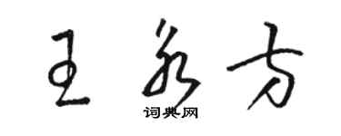 骆恒光王永方草书个性签名怎么写