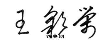骆恒光王彩荣草书个性签名怎么写