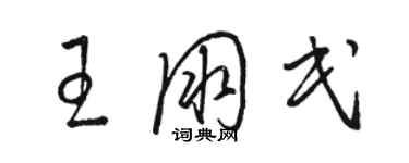 骆恒光王朋民草书个性签名怎么写
