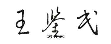 骆恒光王鉴民草书个性签名怎么写