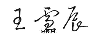 骆恒光王雪辰草书个性签名怎么写