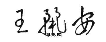 骆恒光王丽安草书个性签名怎么写