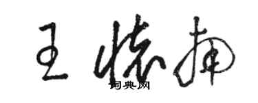 骆恒光王怀南草书个性签名怎么写