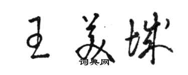 骆恒光王美城草书个性签名怎么写