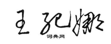 骆恒光王纪娜草书个性签名怎么写