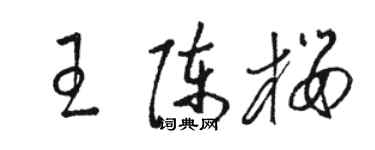 骆恒光王陈樱草书个性签名怎么写