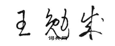 骆恒光王勉成草书个性签名怎么写