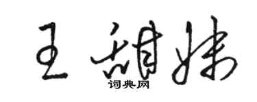 骆恒光王甜妹草书个性签名怎么写