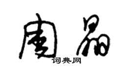 朱锡荣周晶草书个性签名怎么写
