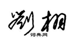 朱锡荣刘栩草书个性签名怎么写