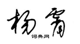 朱锡荣杨霄草书个性签名怎么写