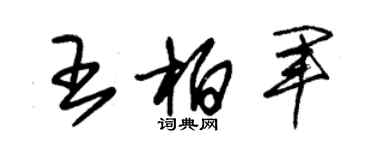 朱锡荣王柏军草书个性签名怎么写
