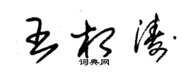 朱锡荣王相涛草书个性签名怎么写
