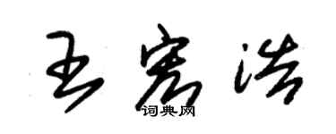 朱锡荣王宏浩草书个性签名怎么写