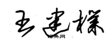 朱锡荣王建朴草书个性签名怎么写