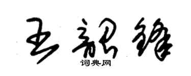 朱锡荣王韶锋草书个性签名怎么写