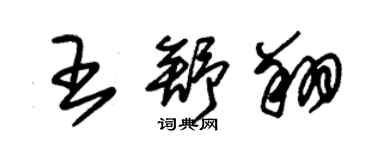 朱锡荣王舒翔草书个性签名怎么写