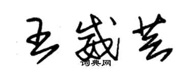 朱锡荣王威芸草书个性签名怎么写
