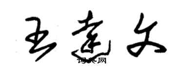 朱锡荣王达文草书个性签名怎么写