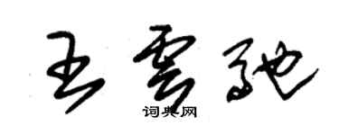 朱锡荣王云驰草书个性签名怎么写