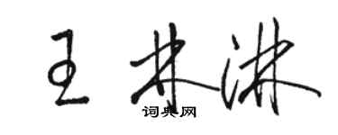 骆恒光王林淋草书个性签名怎么写