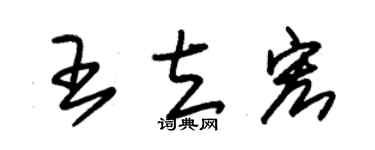 朱锡荣王立宏草书个性签名怎么写