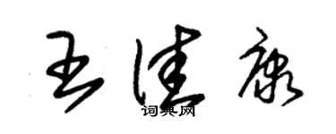 朱锡荣王佳康草书个性签名怎么写