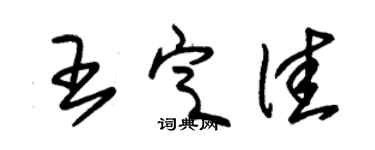 朱锡荣王定佳草书个性签名怎么写