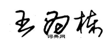 朱锡荣王为栋草书个性签名怎么写