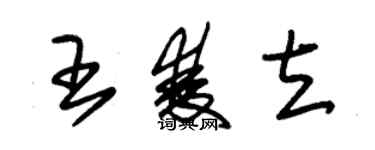 朱锡荣王双立草书个性签名怎么写