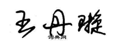 朱锡荣王丹璇草书个性签名怎么写