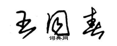 朱锡荣王同春草书个性签名怎么写