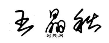 朱锡荣王晶秋草书个性签名怎么写