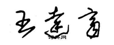 朱锡荣王达齐草书个性签名怎么写